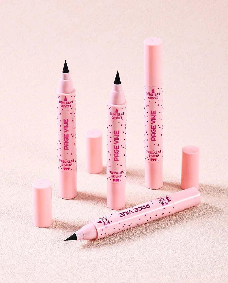 2-in-1 Waterproof Freckle Stamp and Eyeliner Pen