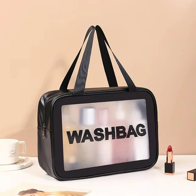 Waterproof Transparent Large Capacity Cosmetic Travel Bag - 10