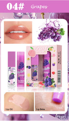 Fruit Scented Moisturizing Lip Oil and Balm Set