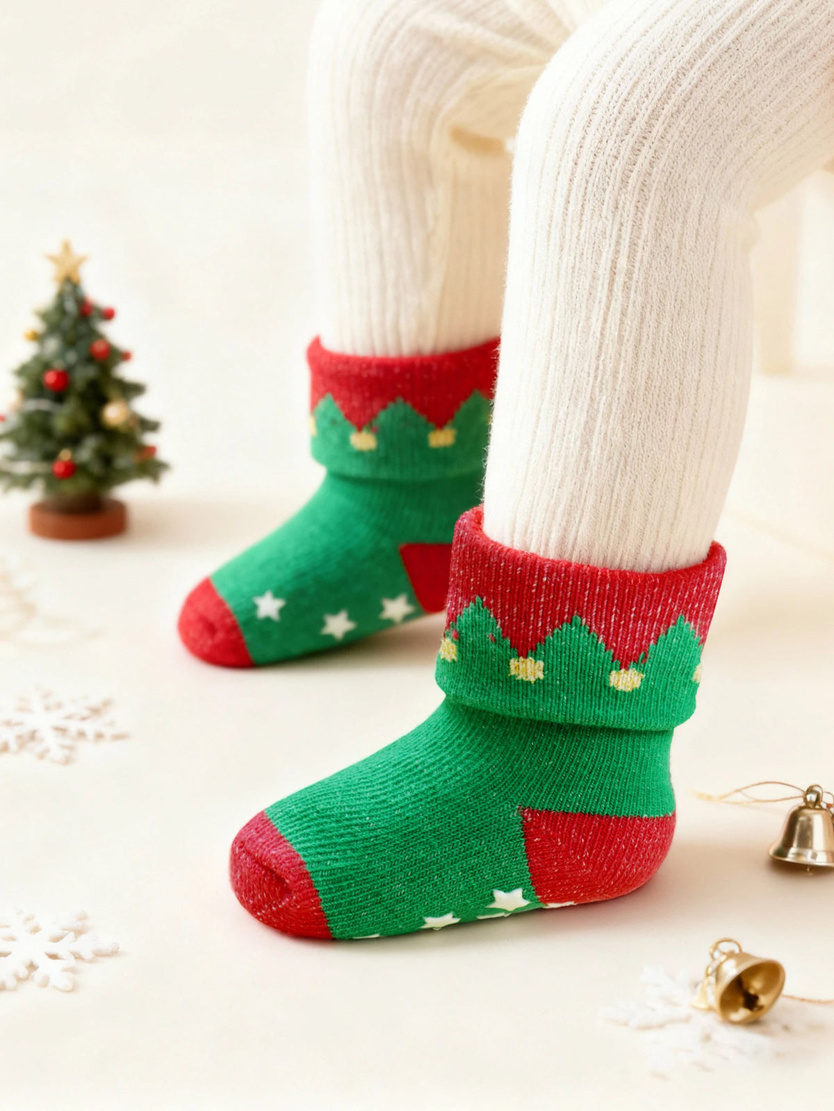 Cozy Christmas Non-Slip Baby Socks
