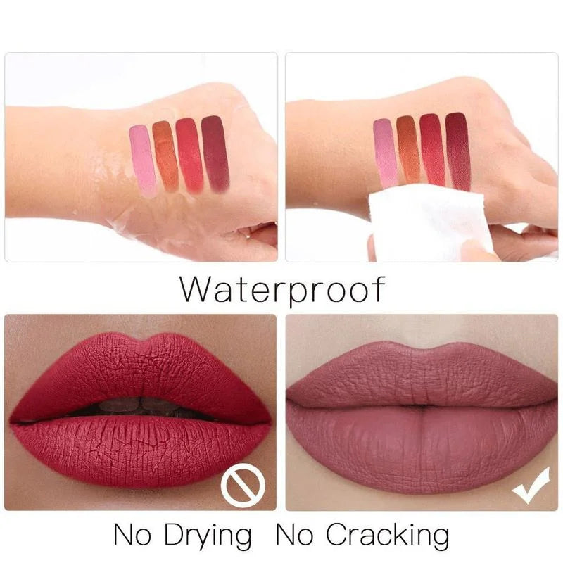 Long-Lasting Waterproof Matte Liquid Lipstick