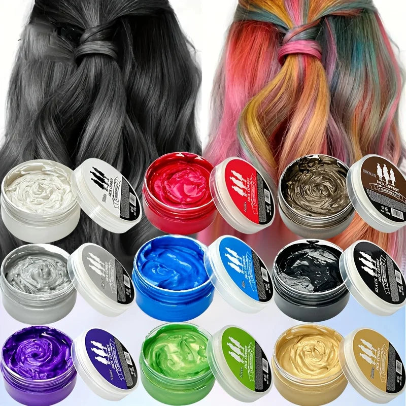 Temporary Washable Hair Color Styling Wax