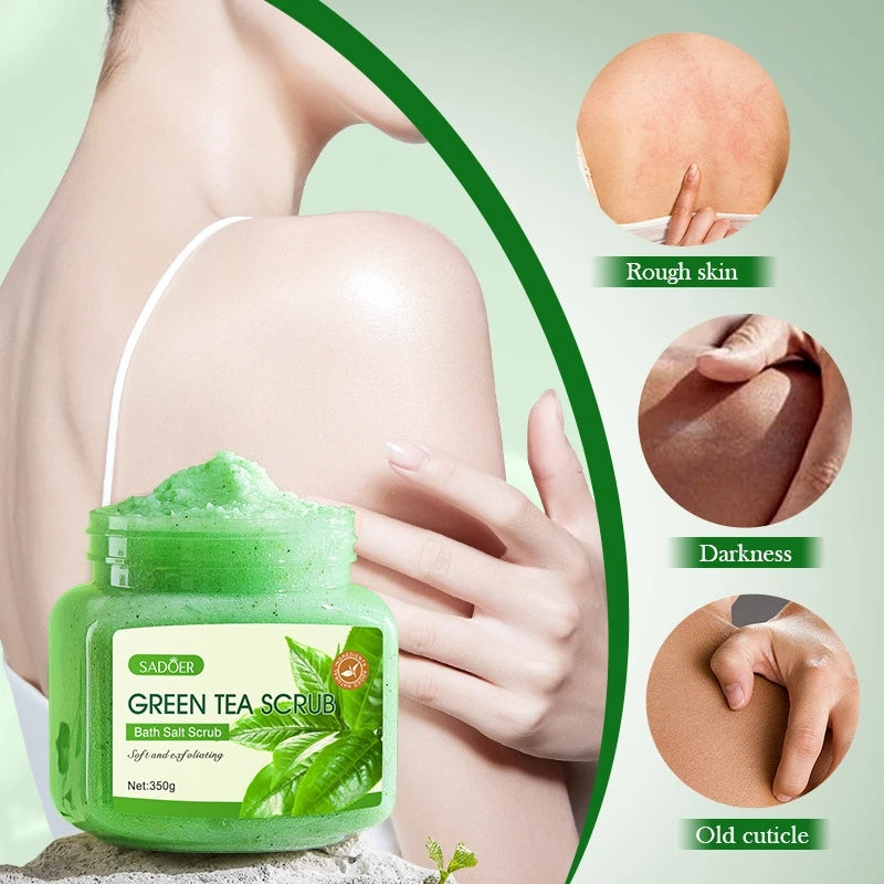 Exfoliating Green Tea Body Scrub for Smooth Radiant Skin