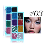 Chunky Glitter Eyeshadow Palette for Face and Body