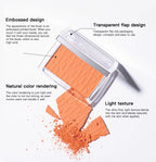 Matte Embossed Blush Palette with Professional Brush