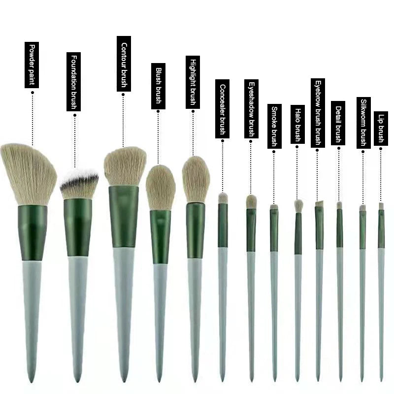 13-Piece Professional Makeup Brush Set for Flawless Application