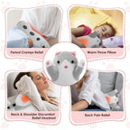 USB Heated Cat Plush Pillow for Hand Warming and Relaxation
