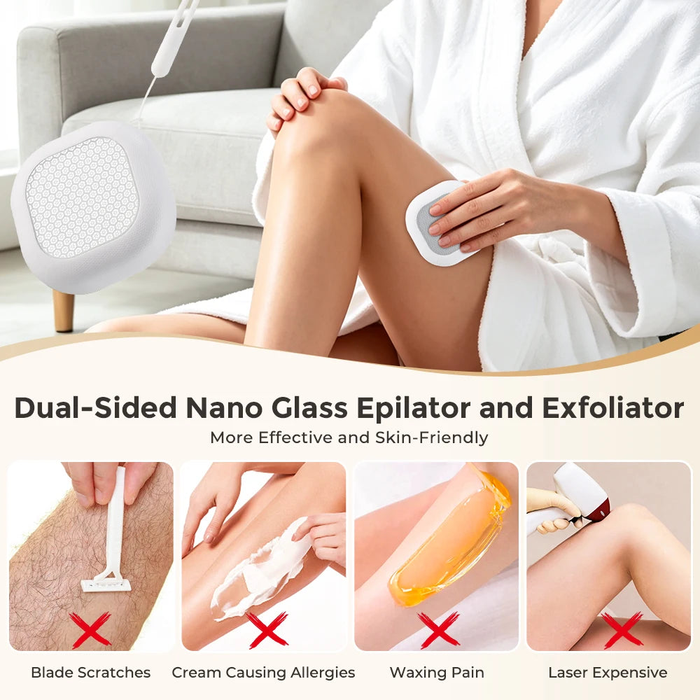 Painless Nano Glass Hair Remover and Exfoliator - 8