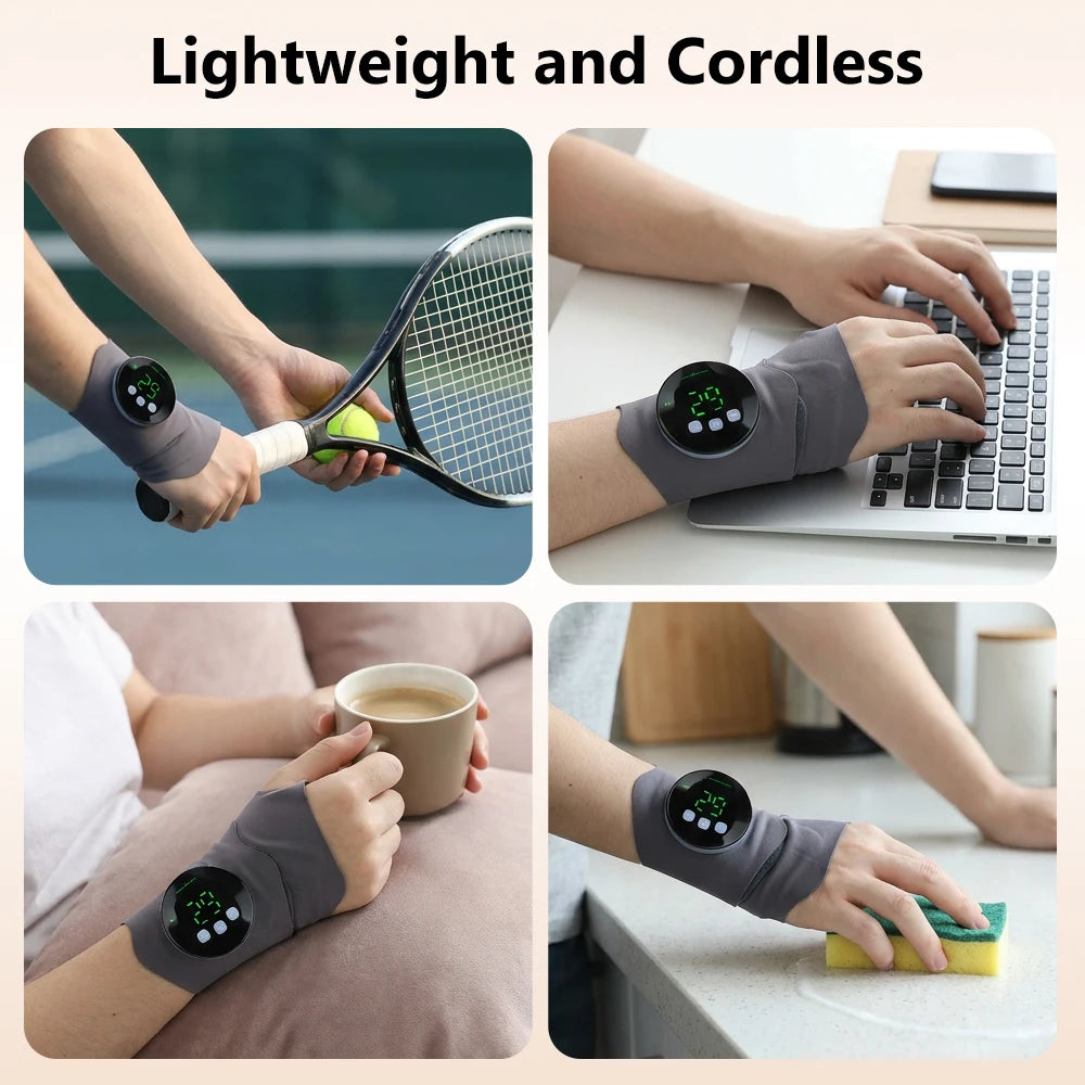 Electric Microcurrent Wrist Massager for Pain Relief