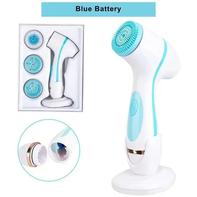 3-in-1 Electric Rotating Facial Cleansing Brush