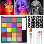 22-Color Professional Oil-Based Face and Body Painting Palette