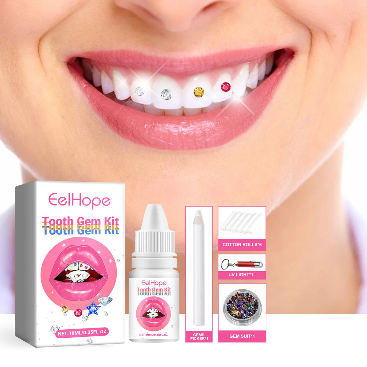 DIY Professional Tooth Gem Kit for Sparkling Dental Jewelry
