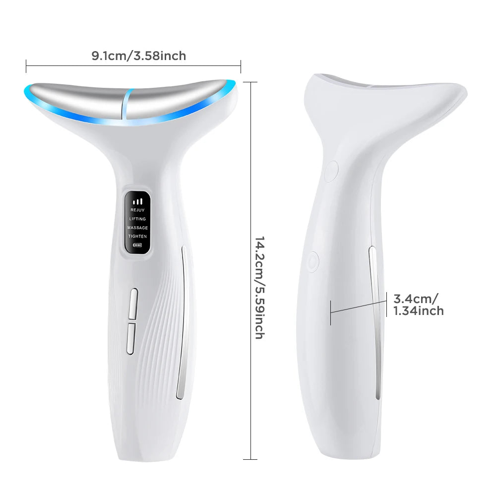 LED Facial and Neck Skin Tightening Massage Device - 24