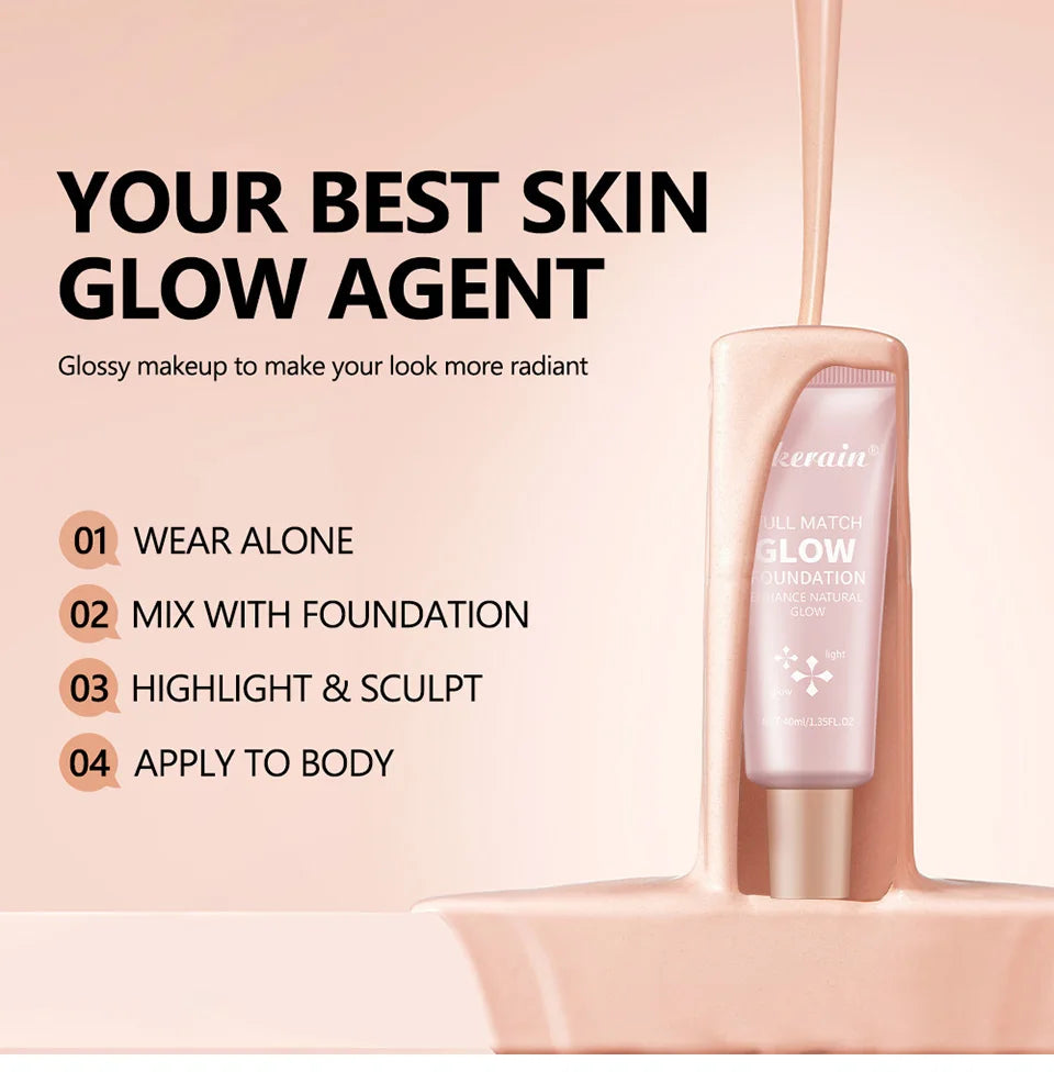 Hydrating Liquid Glow Foundation and Highlighter - 7