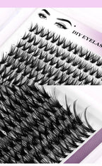 DIY Cluster Eyelash Extension Kit for Natural Wispy Look