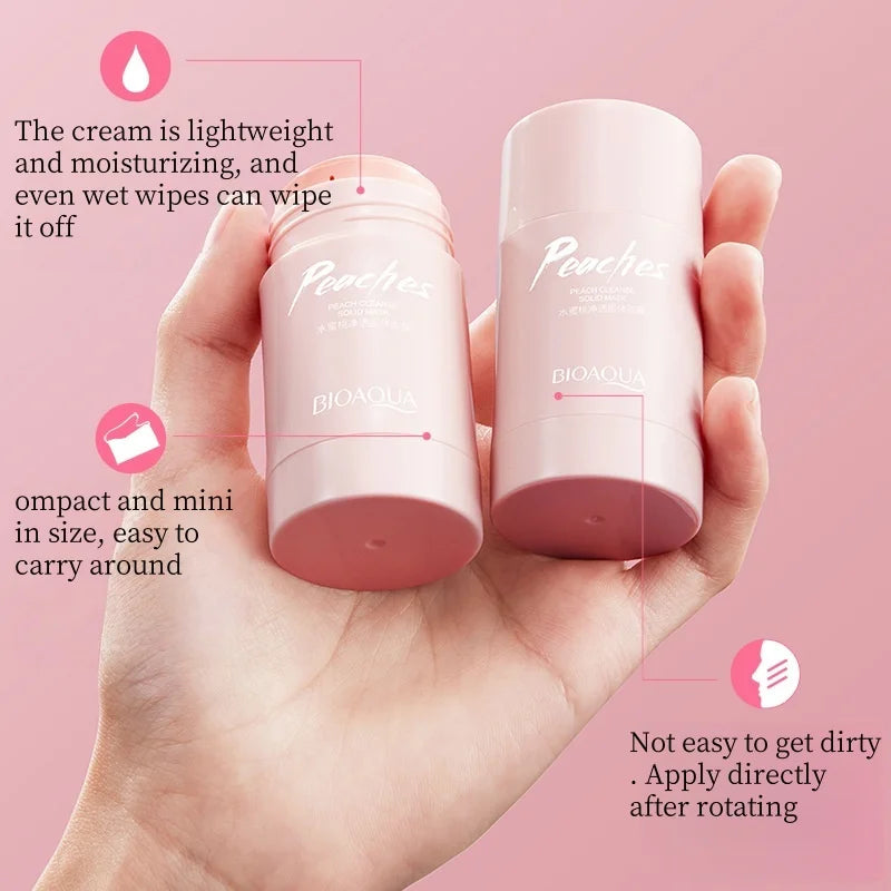 Deep Cleansing Peach Facial Mud Mask Stick
