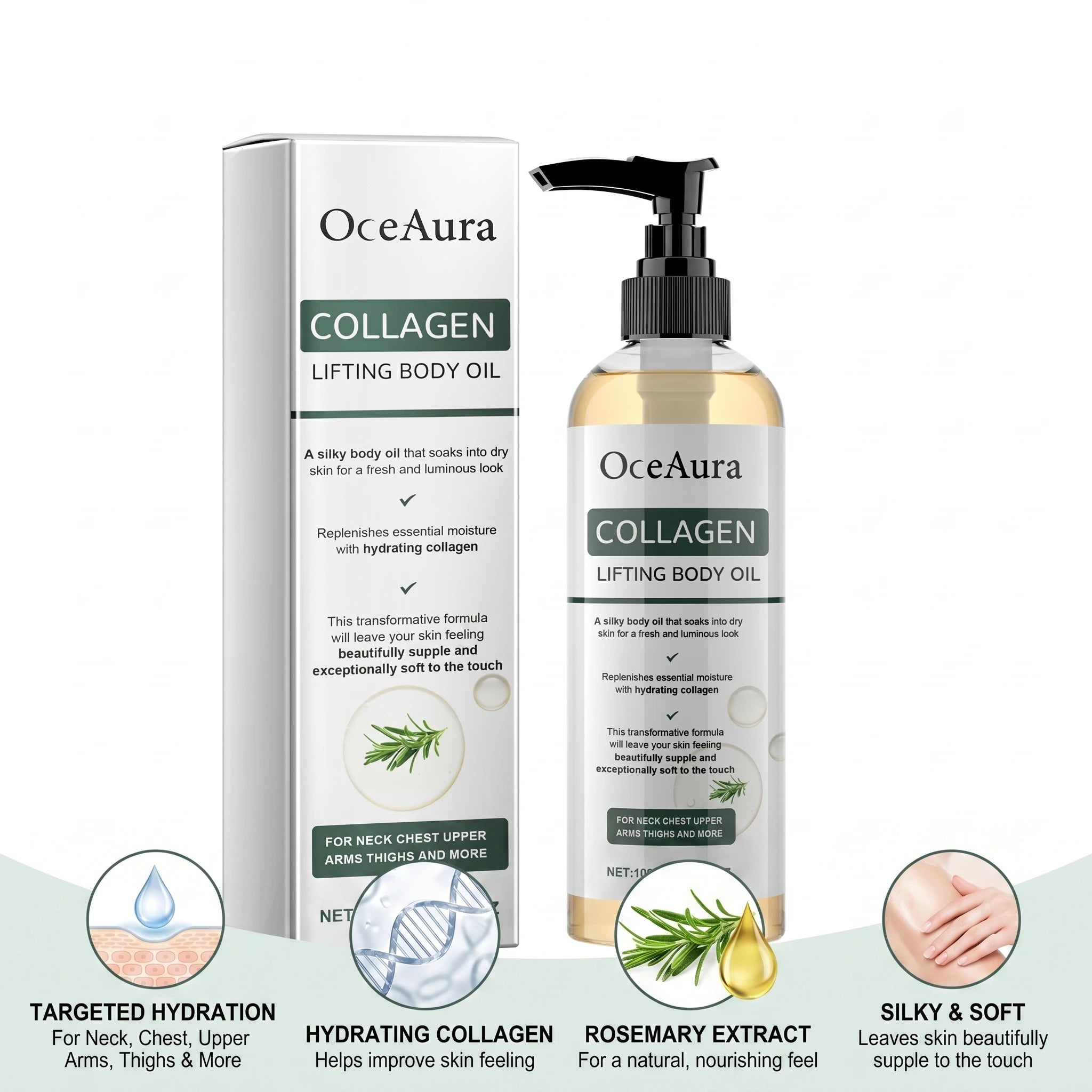 Collagen Firming Body Oil for Skin Tightening and Hydration - 3