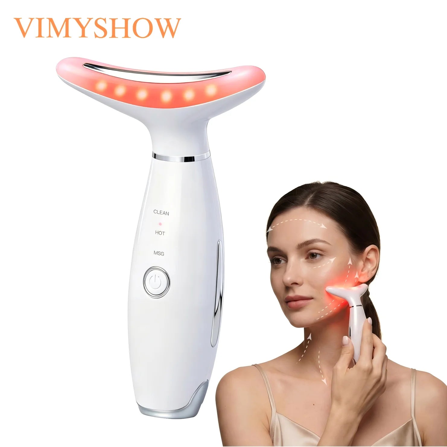 3-in-1 LED Light Therapy Facial Sculpting and Lifting Massager - 1