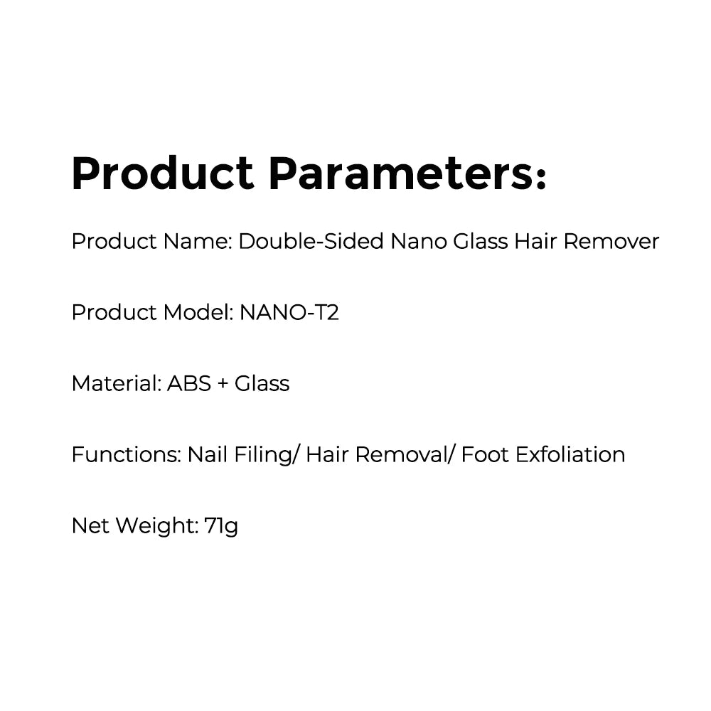 Painless Nano Glass Hair Remover and Exfoliator