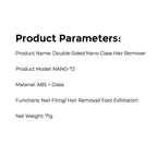 Painless Nano Glass Hair Remover and Exfoliator