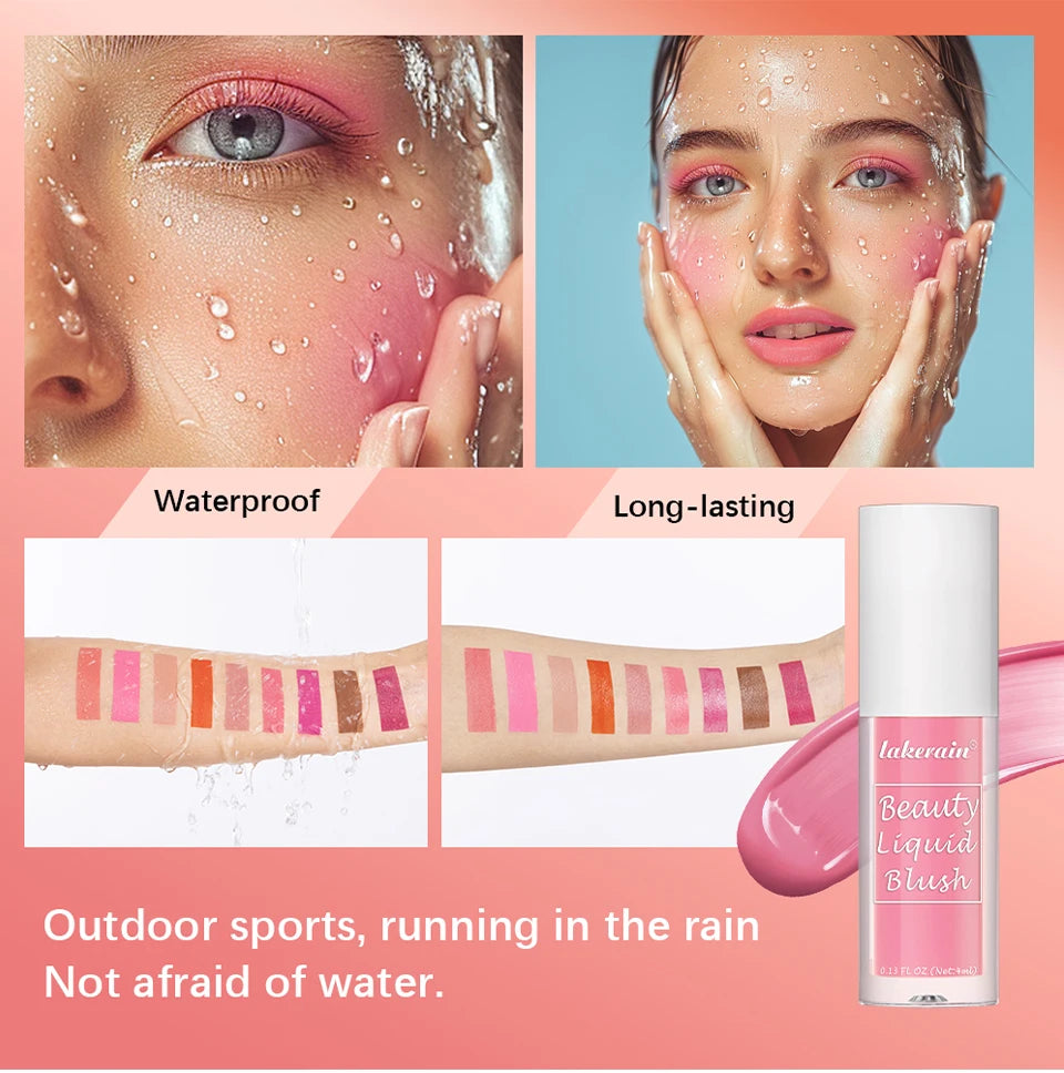 Long-Lasting Waterproof Liquid Blush - 12