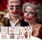 Realistic 3D Scar Tattoos for Halloween Costumes and Cosplay