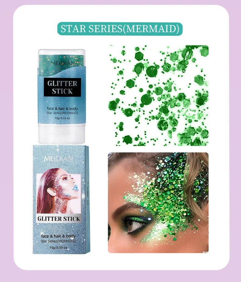 Shimmering Body and Face Glitter Stick