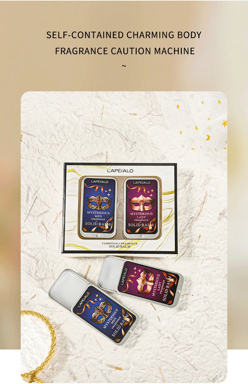 Portable Long-Lasting Solid Perfume Balm Set
