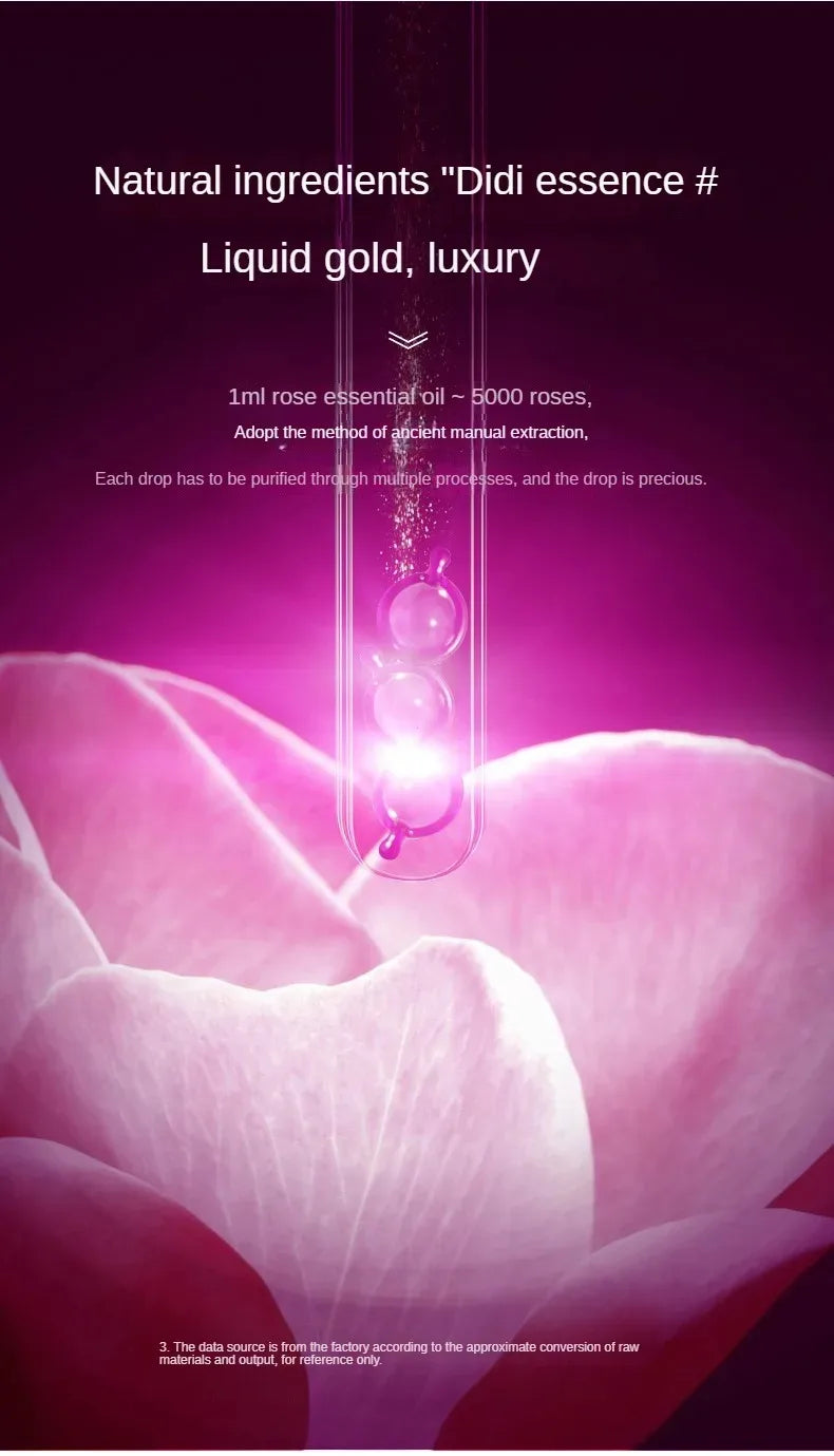 Rose Essential Oil Hair Repair Capsules for Dry Frizzy Hair