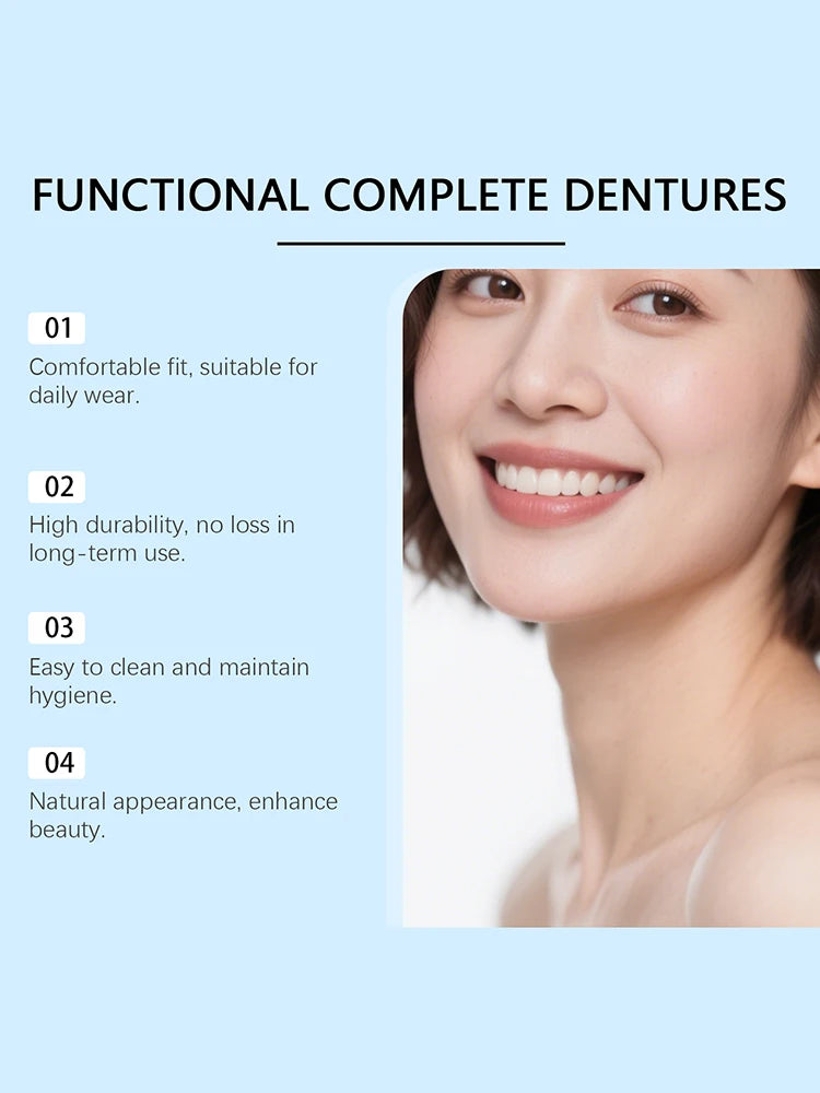 Instant Smile Cosmetic Dentures for Upper and Lower Teeth - 11