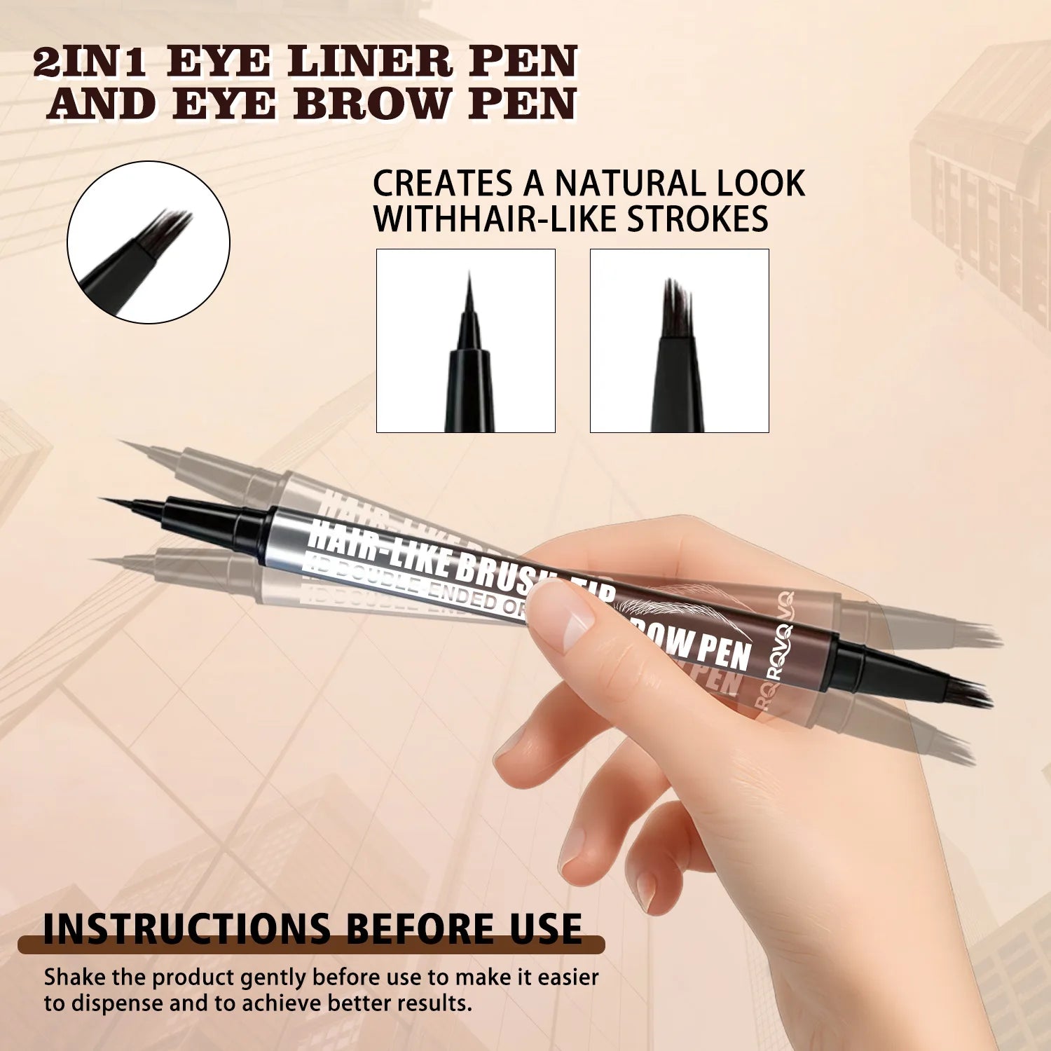 4D Micro-Blading Liquid Eyebrow Pen - 18