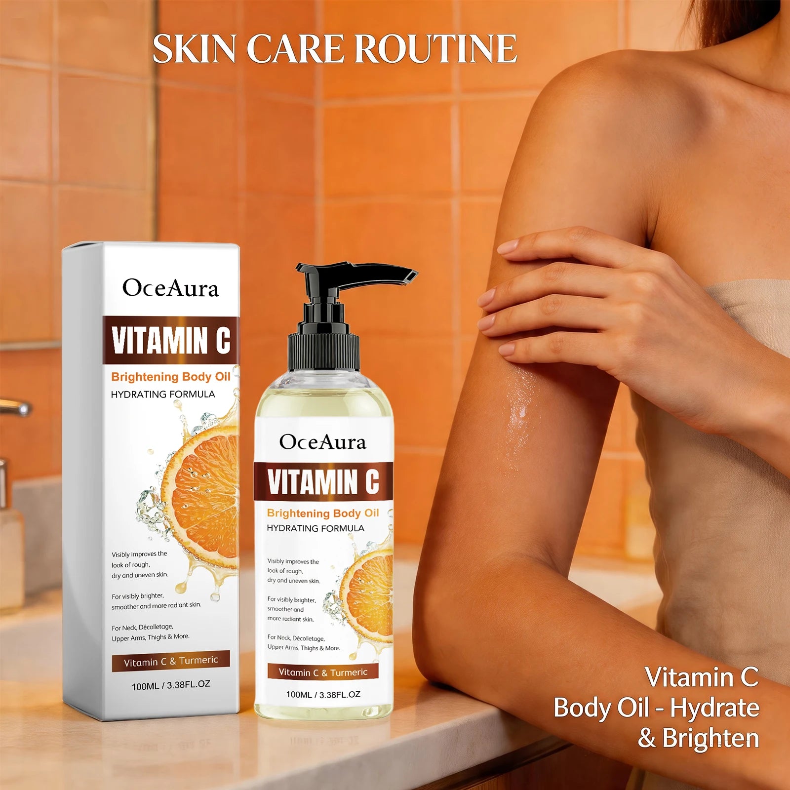 Turmeric Vitamin C Brightening and Hydrating Body Oil - 10