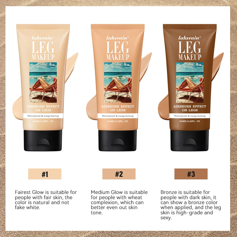 Waterproof Leg Makeup Foundation for Flawless Skin - 5