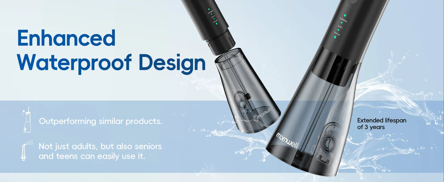 Portable Electric Oral Irrigator and Sonic Toothbrush Combo - 11