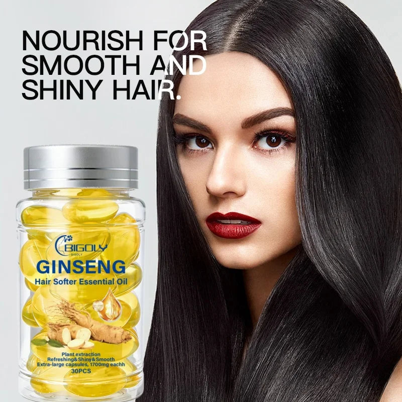 Ginseng Hair Care Serum Capsules for Smooth and Supple Hair - 4