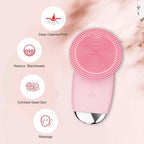 Electric Sonic Facial Cleansing Brush for Radiant Skin