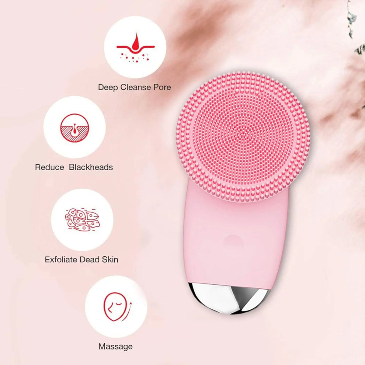 Electric Sonic Facial Cleansing Brush for Radiant Skin