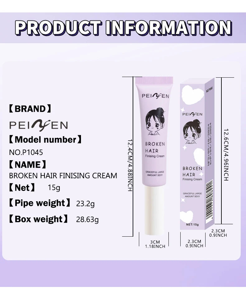 Anti-Frizz Hair Finishing Stick for Sleek Flyaway Control