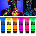 Neon UV Glow Face and Body Paint for Parties and Festivals