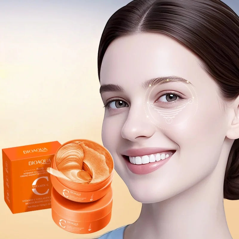 Vitamin C Brightening Eye Masks for Dark Circles and Puffiness