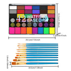 42-Color Professional Face and Body Paint Palette