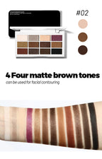 12-Color Neutral Eyeshadow Palette for Smoky and Party Looks