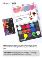 15-Color Professional Face and Body Paint Palette