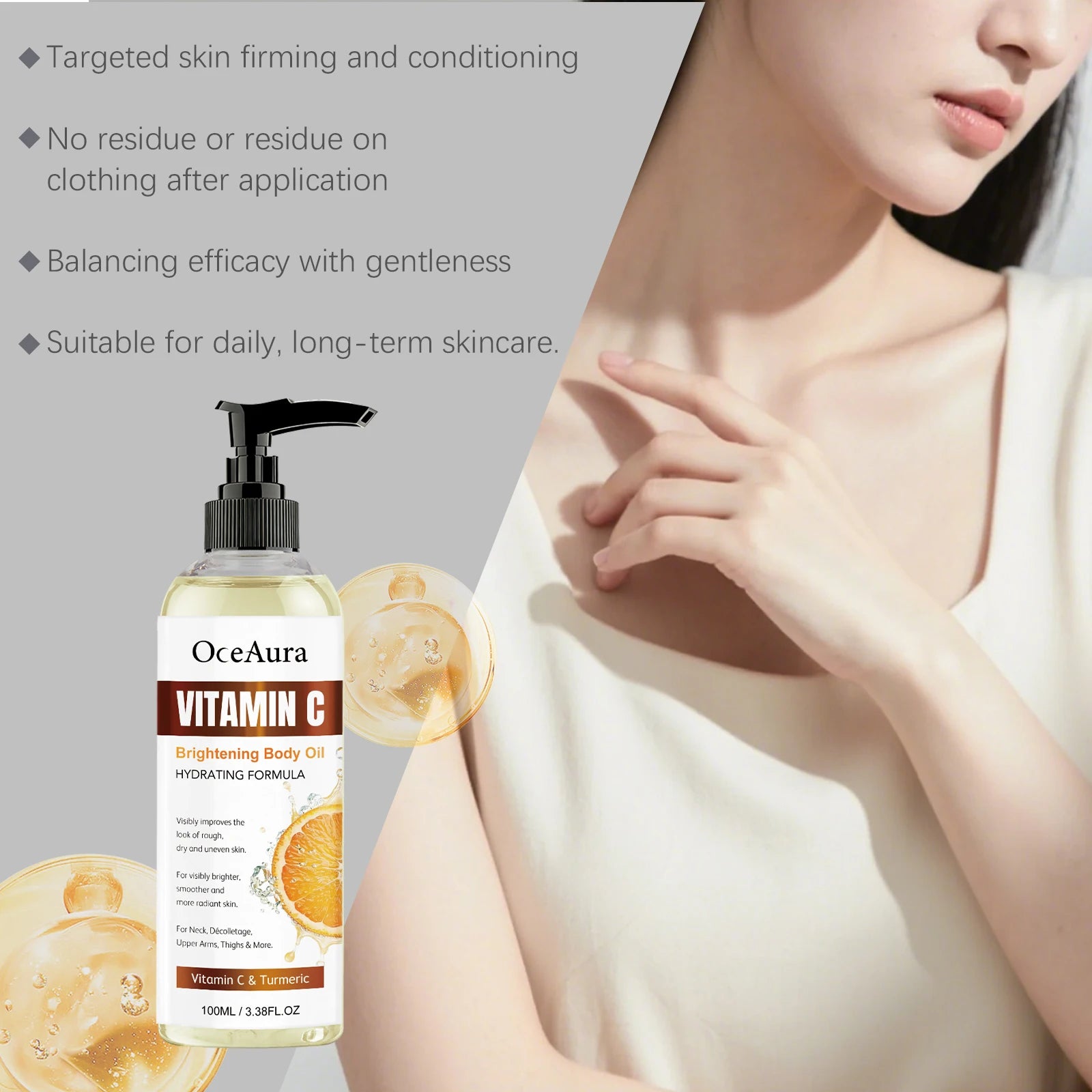 Turmeric Vitamin C Brightening and Hydrating Body Oil - 16
