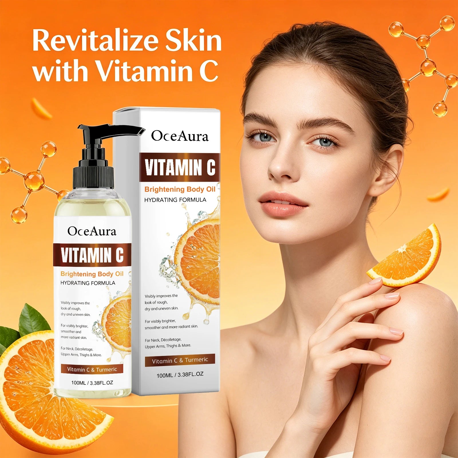 Turmeric Vitamin C Brightening and Hydrating Body Oil - 8