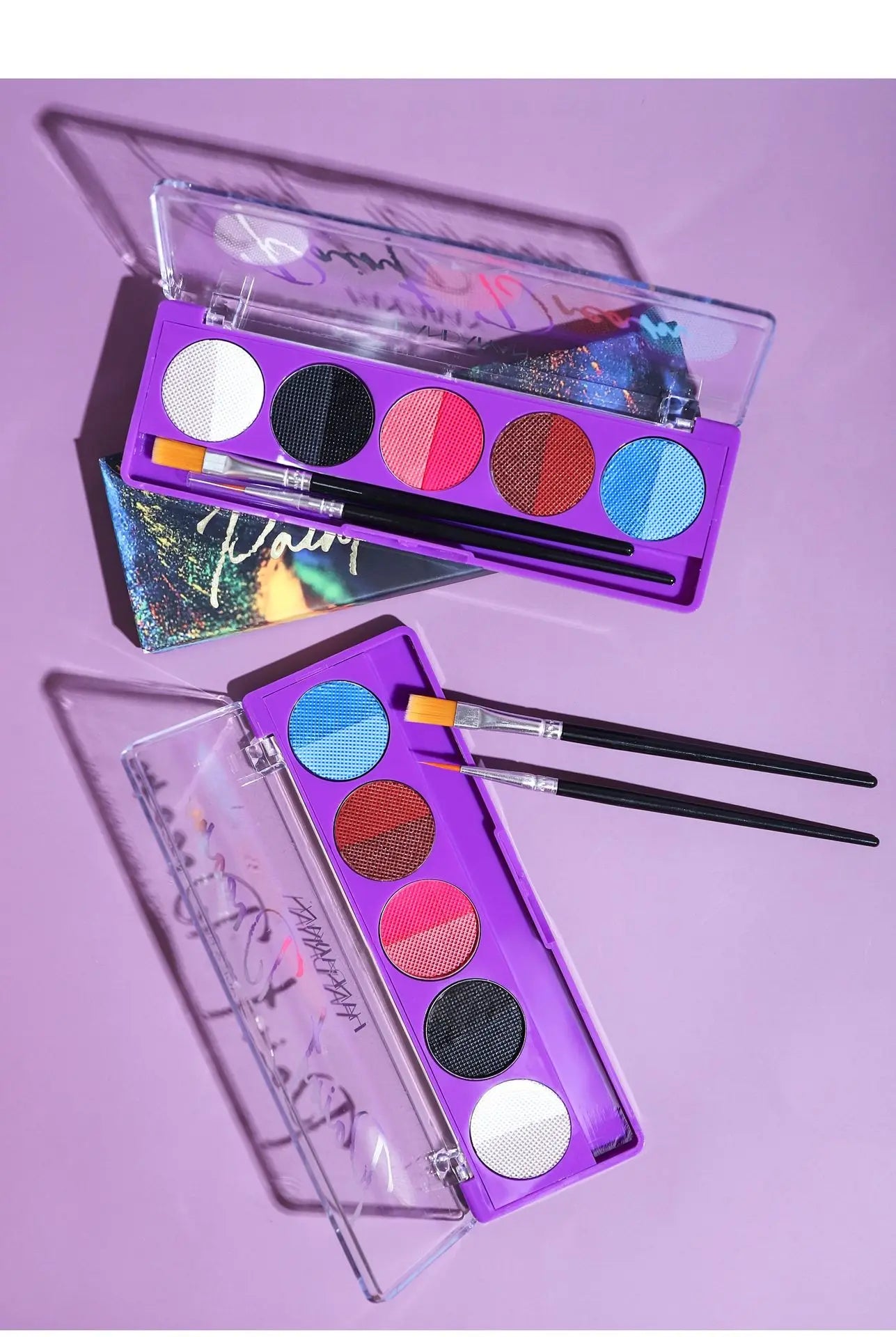 UV Neon Face and Body Paint Palette for Parties and Halloween - 18