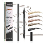 Double-Ended Waterproof Liquid Eyebrow Pen