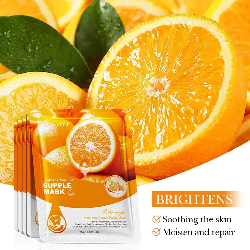 10-Piece Fruit Essence Hydrating and Brightening Facial Mask Set - 21