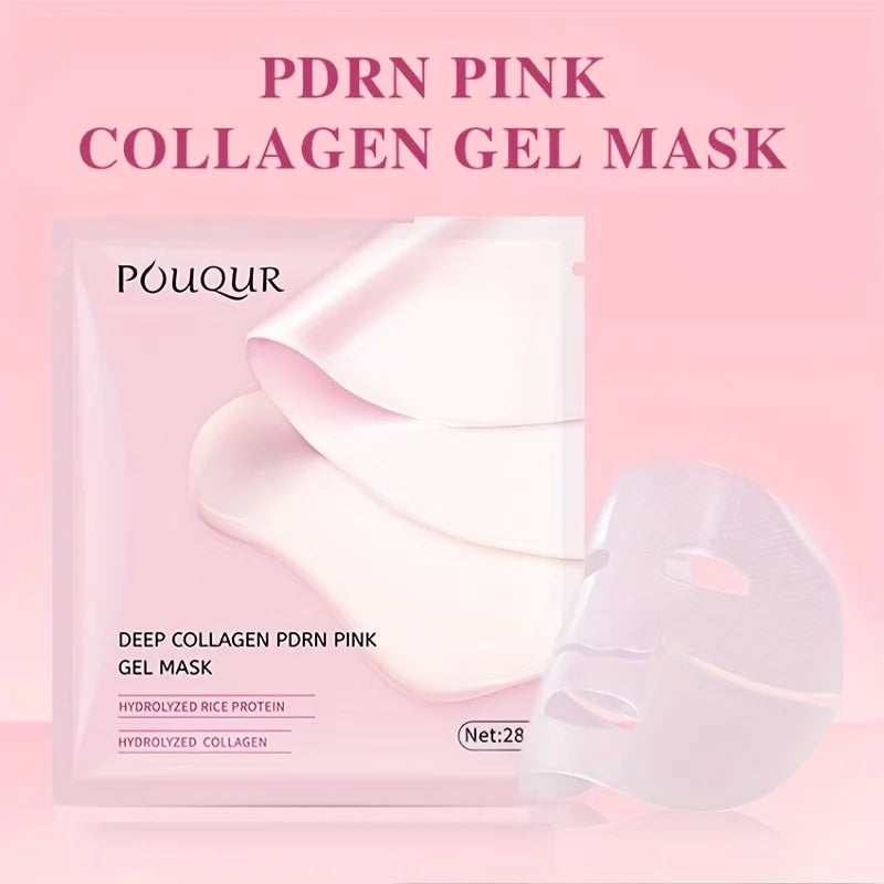 Firming Pink Collagen Gel Face Mask for Radiant Skin