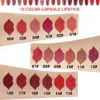 18-Piece Velvet Matte Mini Lipstick Collection